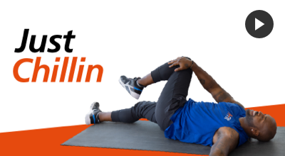 Video still of Dolvett Quince for H-Fit workout Just Chillin.