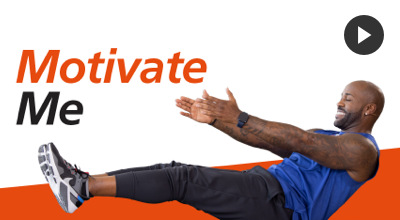 Video still of Dolvett Quince for H-Fit workout Motivate Me.