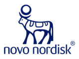 Novo Nordisk logo.