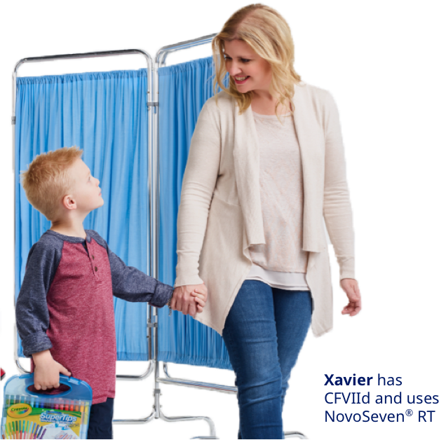 Xavier has CFVIId and uses NovoSeven® RT