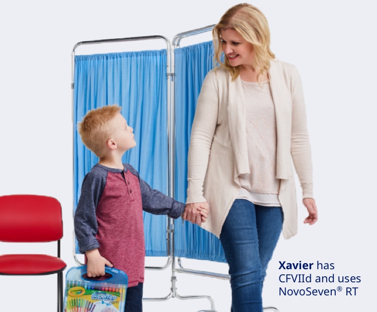 Xavier has CFVIId and uses NovoSeven® RT