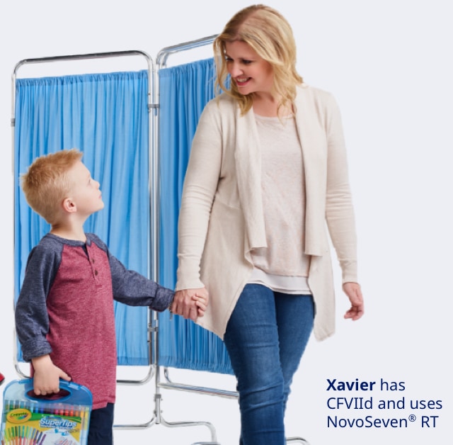 Xavier has CFVIId and uses NovoSeven® RT