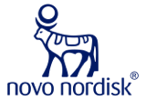 Novo Nordisk logo.