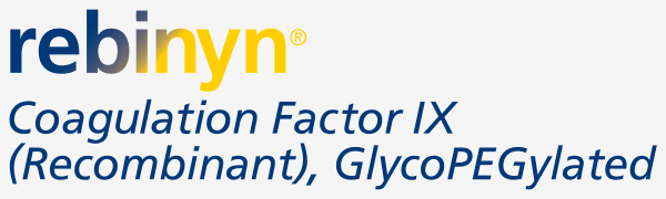 Rebinyn® Coagulation Factor IX (Recombinant), GlycoPEGylated logo.
