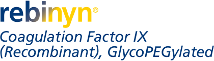 Rebinyn® Coagulation factor (Recombinant), Glycopegylated logo.